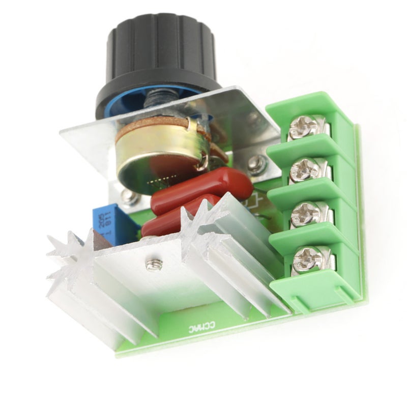 St AC Voltage Regulator: 220V AC 50-220V Range 25A 2000W - High-Temp High-Voltage Resistant Motor Speed Controller for AC Motor Speed AC Light Heating Wire Temperature Control - Image 2