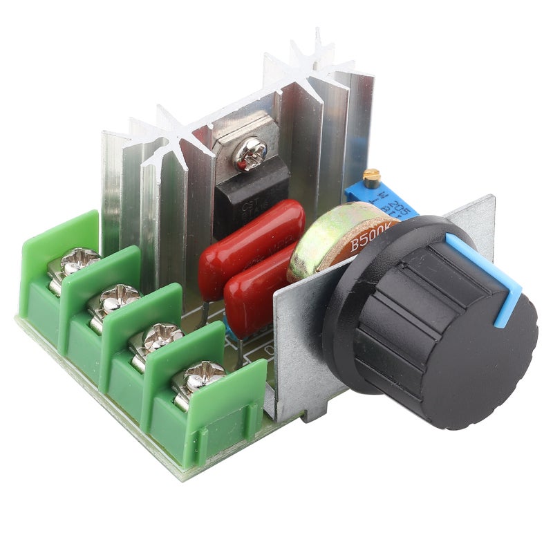 St AC Voltage Regulator: 220V AC 50-220V Range 25A 2000W - High-Temp High-Voltage Resistant Motor Speed Controller for AC Motor Speed AC Light Heating Wire Temperature Control - Image 1