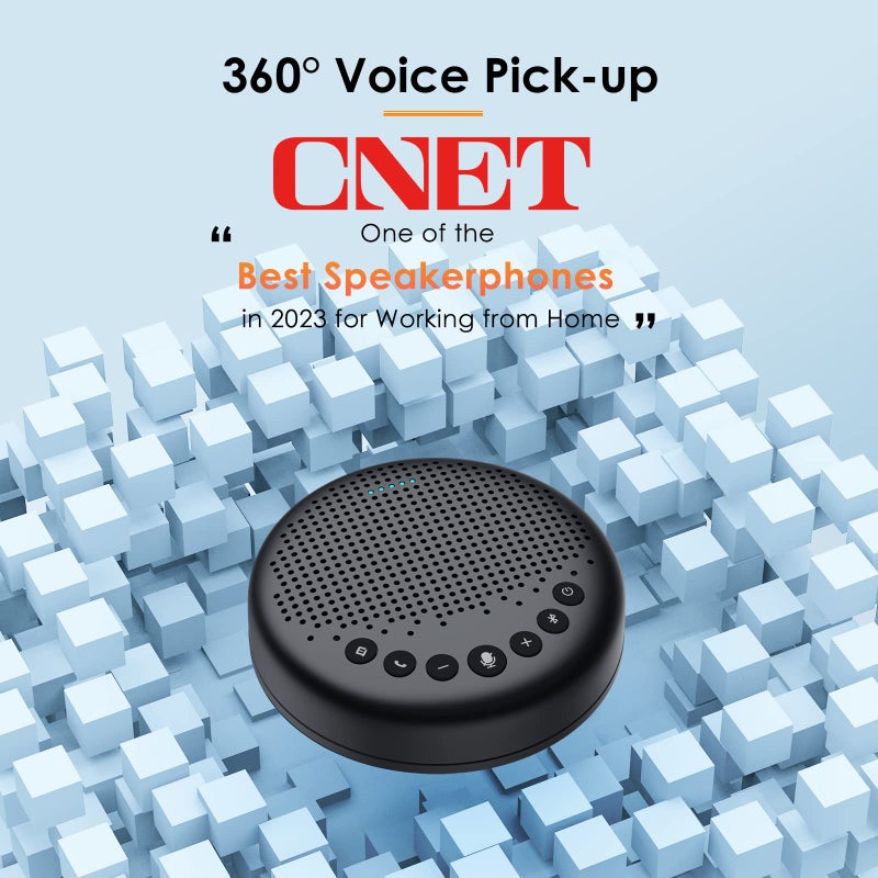 EMEET Conference Speaker and Microphone Luna 360Â° Voice Pickup w/Noise Reduction/Mute/Indicator USB Bluetooth Speakerphone w/Dongle for 8 People Daisy Chain for 16 Compatible with Leading Software - Image 4