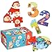 JCREN Wooden Puzzles for Kids Montessori Numbers Puzzles Animal Puzzle for Toddlers Preschool Learning Toys Educational STEM for Boys Girls Ages 3 - Image 2