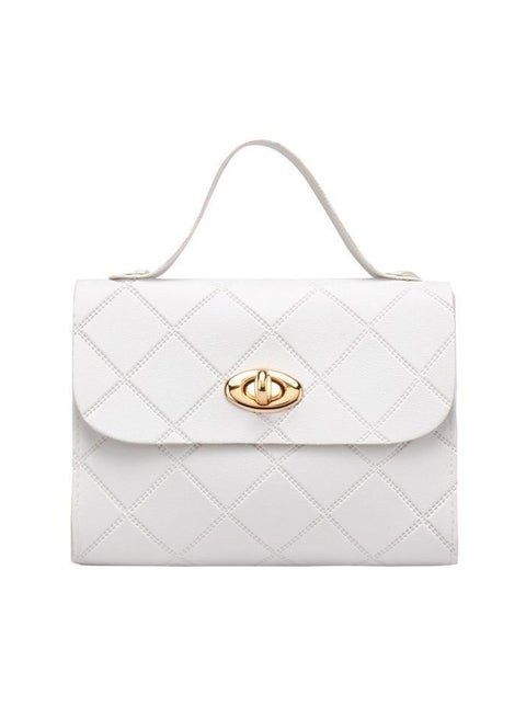 Adando Women's Shoulder Bag Small Crossbody Bag Vintage Small Square Bag Diamond Handbag Solid Color Shoulder Bag for Women/Ladies