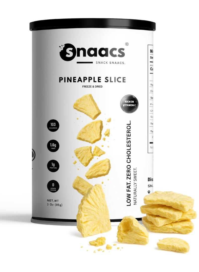 سناكس شرائح أناناس من SNAACS | بدون إضافة سكر - Image 1
