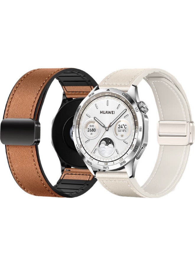 Tinker Leather Watch Band Compatible With Huawei Watch Gt4, Gt3 Pro, Gt2, Watch 4 Pro, Watch 3, New Men's And Women's Watch Band - Image 2