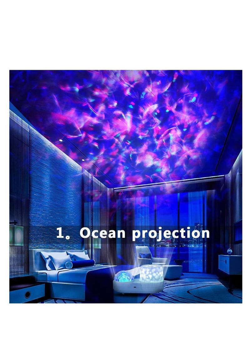 Y&D Ocean Star Sky Night Light Projector for Kid, Kids Constellation Galaxy Projector, 360 Degree Rotating Nebula Starry Projection Lamp  - Image 3