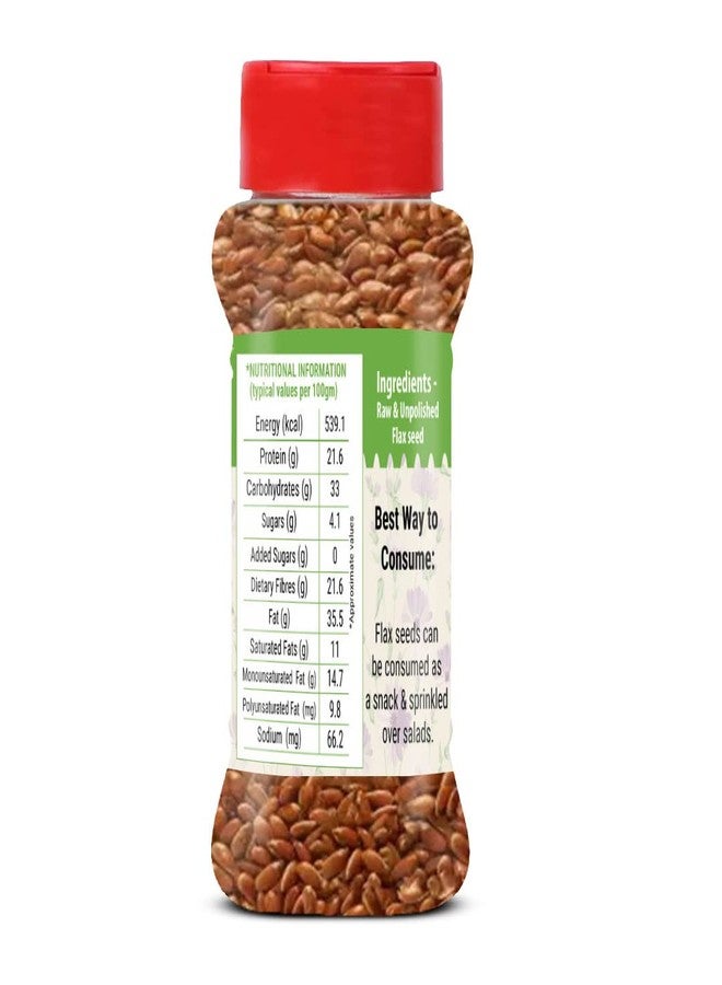 Brew Lab Unpolished Flax Seed | Alsi Seed Rich Source Of Fibre | Good For Heart | Brown Flax Seeds (100 grams) - Image 2