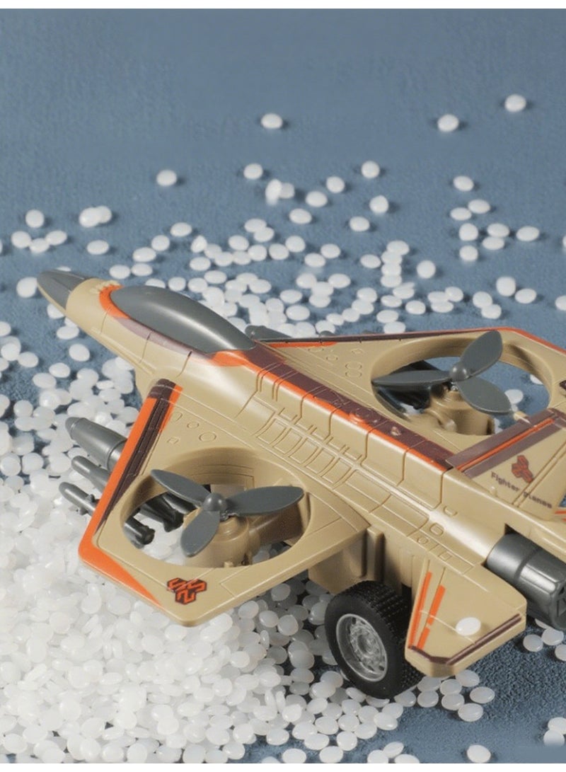 هالامودو 【لعبة طائرة للأطفال】 طائرة مقاتبة تدور 360° بمحرك قصوري | مصنوعة من مادة ABS متينة مضادة للكسر | لعبة ممتعة للأولاد من عمر 3 سنوات فما فوق | تدور تلقائياً عند الانزلاق للأمام | تغير اتجاهها عند الاصطدام بالحائط | تصميم مريح للإمساك - Image 5