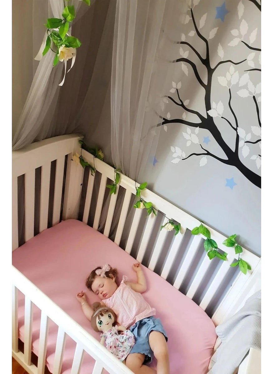 Cotenconcept 2 Pieces of Cotton and Elastic Combed Baby Bed Sheets  - Image 2