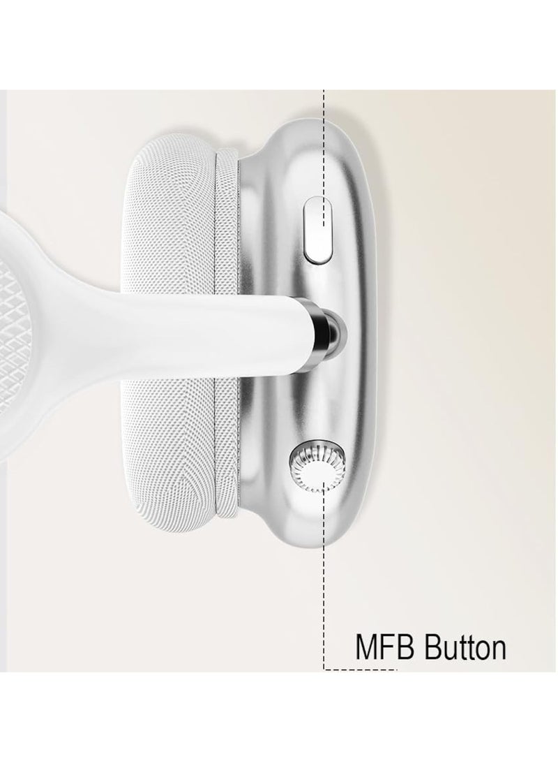 Over Head Headphones Wireless Bluetooth Earphones with LED Digital Display, Lightweight Headset, Deep Bass for Home Office Cellphone PC Ect（Sliver） - Image 5