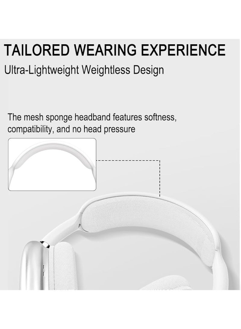 Over Head Headphones Wireless Bluetooth Earphones with LED Digital Display, Lightweight Headset, Deep Bass for Home Office Cellphone PC Ect（Sliver） - Image 4
