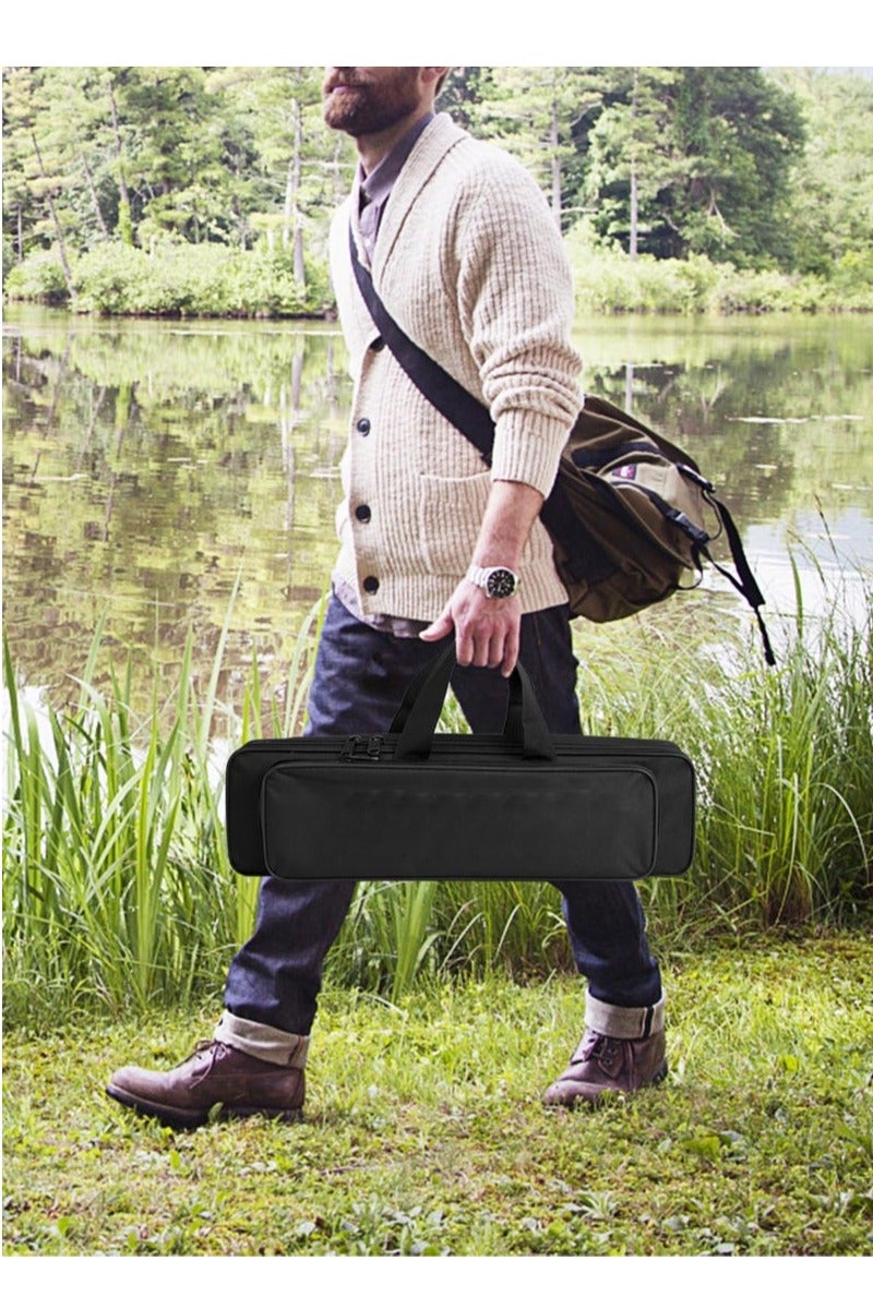 مجموعة صنارة صيد قابلة للتمديد مع بكرة، مجموعة كاملة، قضيب صيد من ألياف الكربون، مجموعة طعوم، مجموعة سفر محمولة مع حقيبة حمل للصيد في البحر والمياه العذبة - Image 3