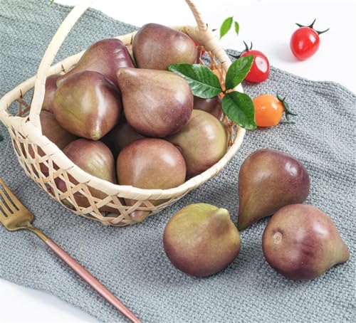 Skyseen 8PCS Realistic Artificial Fruits Lifelike Decorative Fig Photography Props Home Decoration - Image 1