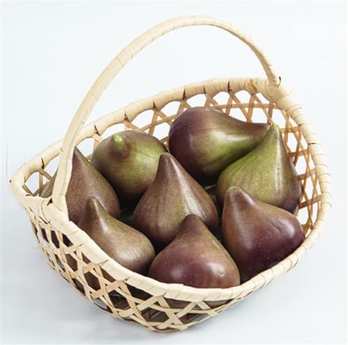 Skyseen 8PCS Realistic Artificial Fruits Lifelike Decorative Fig Photography Props Home Decoration - Image 2
