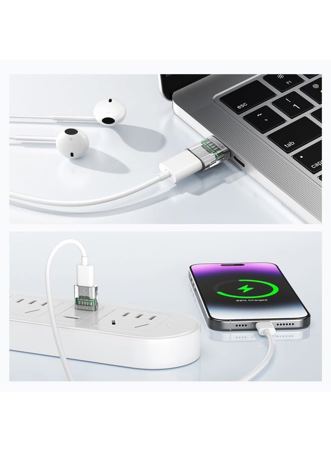 Elebase USB 3.0 to USB C Adapter for iPhone 16 15 Car Charger Adapter 4 Pack,Type C Female to USB A Male Cable Converter for Apple Watch 10 9,iPhone 14 13 12 Pro Max Plus Mini,iPad 10 - Image 5