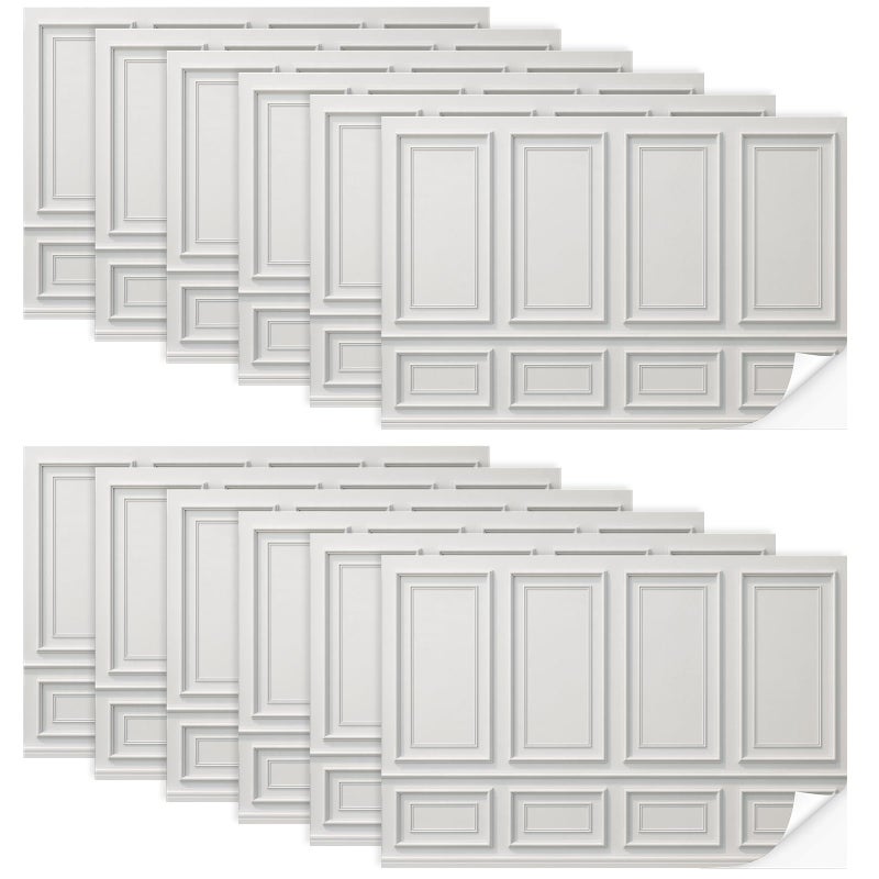 Flutesan 12 Pcs Miniature Dollhouse Wallpaper and Flooring Peel and Stick Mini DIY Self Adhesive Dollhouse Accessories 8.27 x 11.69 Inch (Vintage Artistic) - Image 1