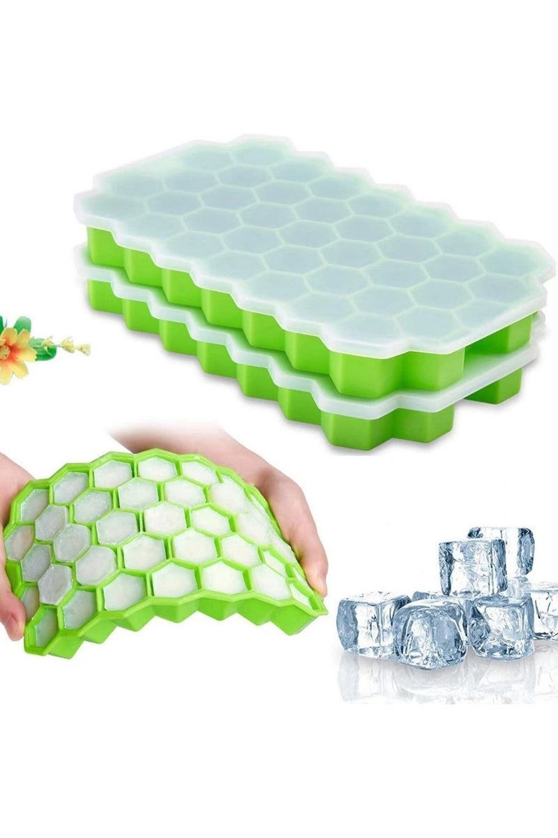 قالب ثلج سيليكون خليه نحل بغطاء شفاف – 36 فتحة - Image 3