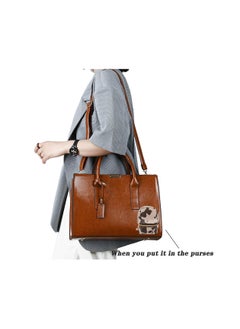 SYOSI Printed Cow Pattern Coin Purse, PU Leather Little Backpack Portable Cute Mini Key Chain Bags  for Women, Mini Wallets, Cute Small Change Purse (White)  - Image 3