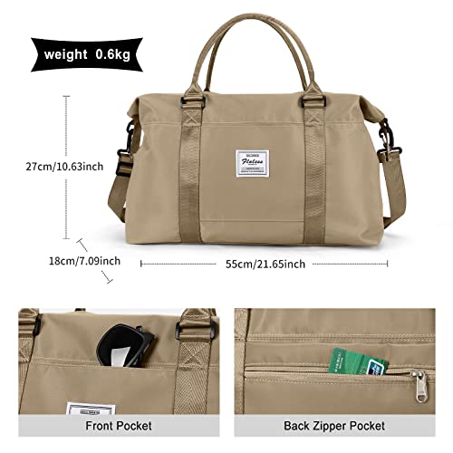 HYC00 Travel Duffel Bag,Sports Tote Gym Bag,Shoulder Weekender Overnight Bag for Women - Image 4