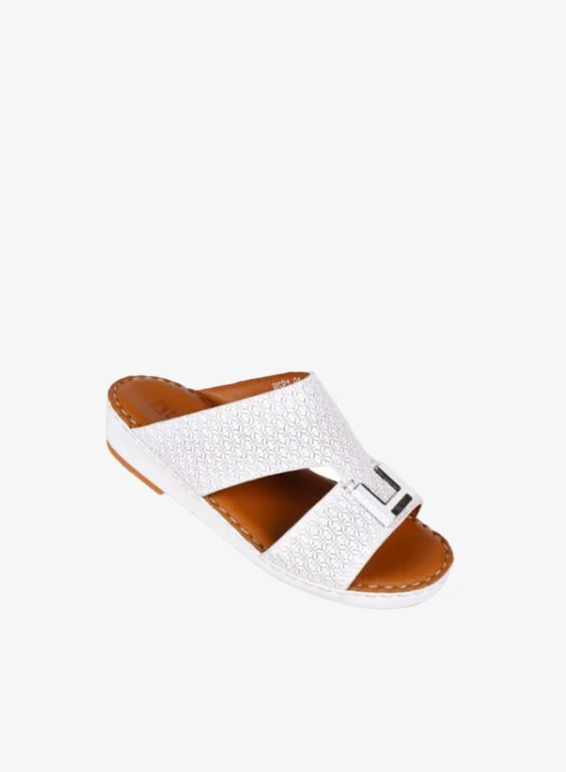 barjeel uno 008-3587  Barjeel Uno Boys Arabic Sandals BBSP1-01  White