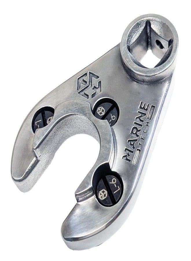 M Marine Tech Tools Marine Tech Tools 35mm Outboard Pin Wrench (AMT0309) with L-6 Pins, Spanner Wrench, Tilt Cap Removal tool, Tilt Caps fit SHOWA Manufactured Units, Yamaha, Suzuki, Johnson, Honda, & Evinrude - Image 1