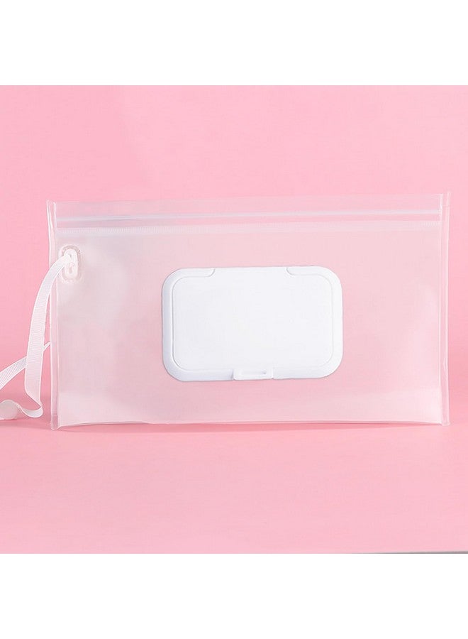CYG&CL 2 Pack Reusable Wipes Pouch Portable Wipes Dispenser Refillable Wipes Container Lightweight Travel Wipes Case Baby Wipes Holder for Diaper Bag  - Image 2
