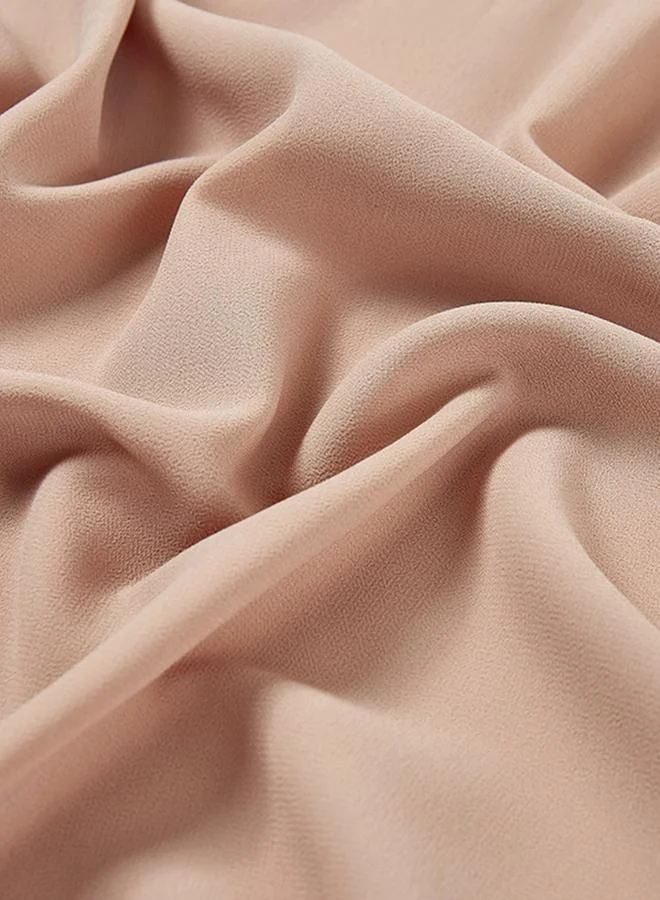 Take Two  Beige Solid Hijab for Women | Best Price UAE