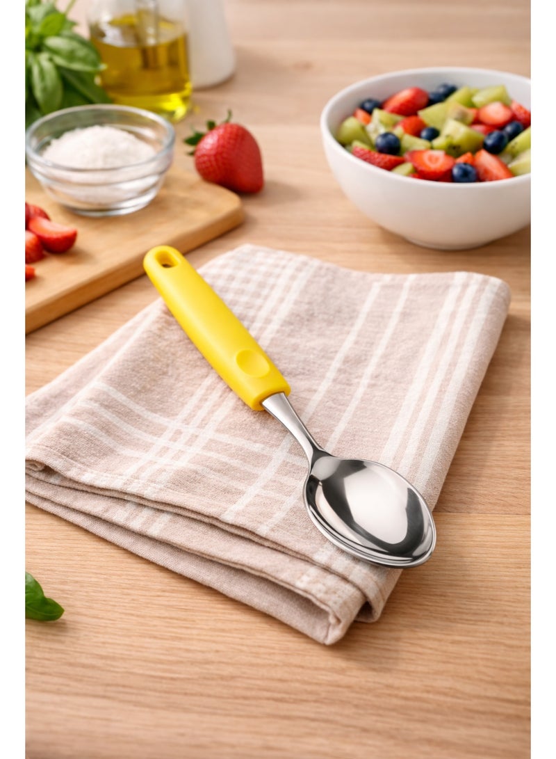 ديسينت ديسنت ستينلس ستيل تي سبون سِت أوف 6 | ميرر فينيش | إيرغونومِك هاندل | دزرت آند كوفي سبون سِت فور هوم، كيتشن، ريستورانت، ديش واشر سيف - Image 5