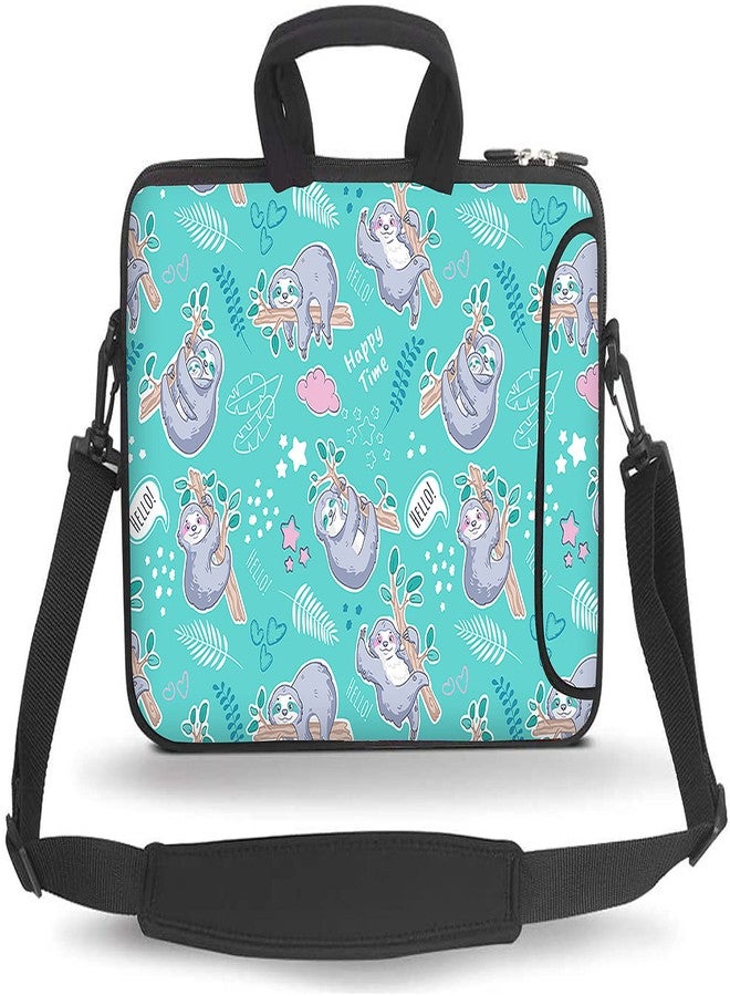 HEABPY Messenger Bag Carrying Case Sleeve with Handle Accessory Pocket Fits Laptops/Notebook/ebooks/tablet/ipad (Sloth, 14-15.6 inch)