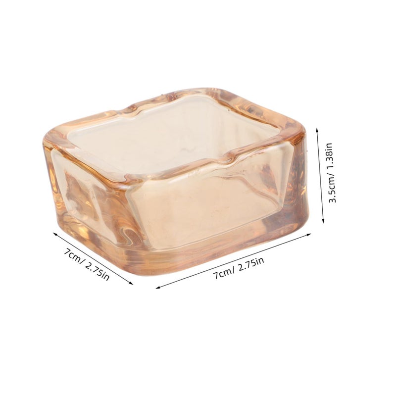 صينية رماد زجاجية أوروبية للسيارة والمنزل، تصميم مدمج، للاستخدام الداخلي والخارجي - Image 3