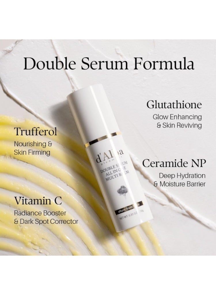 d'Alba Dry, Dull & Dehydrated Skin Repair – D’Alba Hydrating Glow 4-Step Set with Oil Cream Cleanser, Double Serum Balm, Serum & Cream, Vegan Sleeping Pack - Image 4