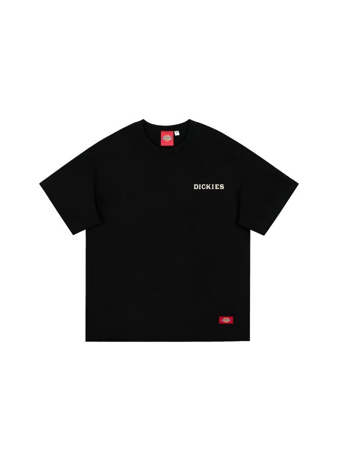 Dickies Summer Must-Have: Solid Color 100% Cotton Round Neck T-Shirt – Couple's Style, Loose Casual Layering Short Sleeve‌ - Image 1
