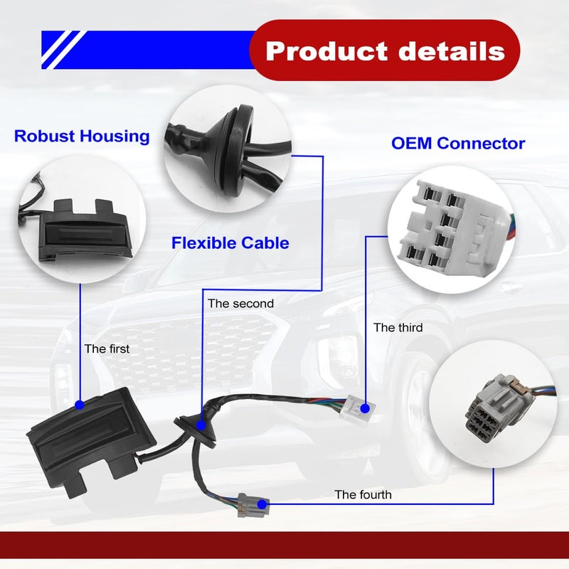 NOTISH Tailgate Release Sensor Button for Hyundai Veloster - Image 3