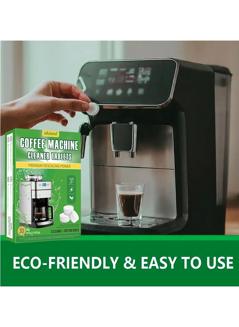 Coffee Machine Cleaner Descaler Tablets - 30 Count, Food-grade Automatic Coffee Machine Cleaning Descaling Tablet Tea Cup Descaling Tablets  - Image 3