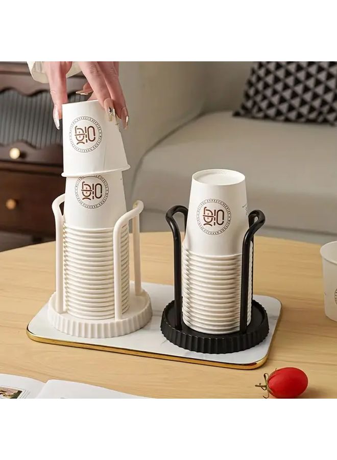 4 Pack Multi Purpose Cup Holders Milk White And Black For Kitchen Office Bathroom - Image 5