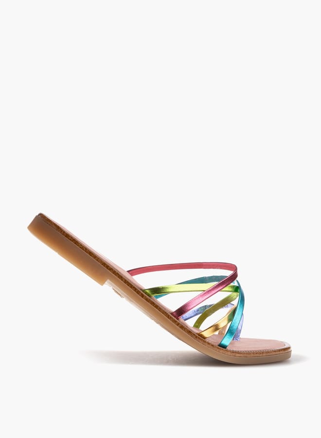 Pablosky Girls Slip-On Cross Strap Sandals - Image 5