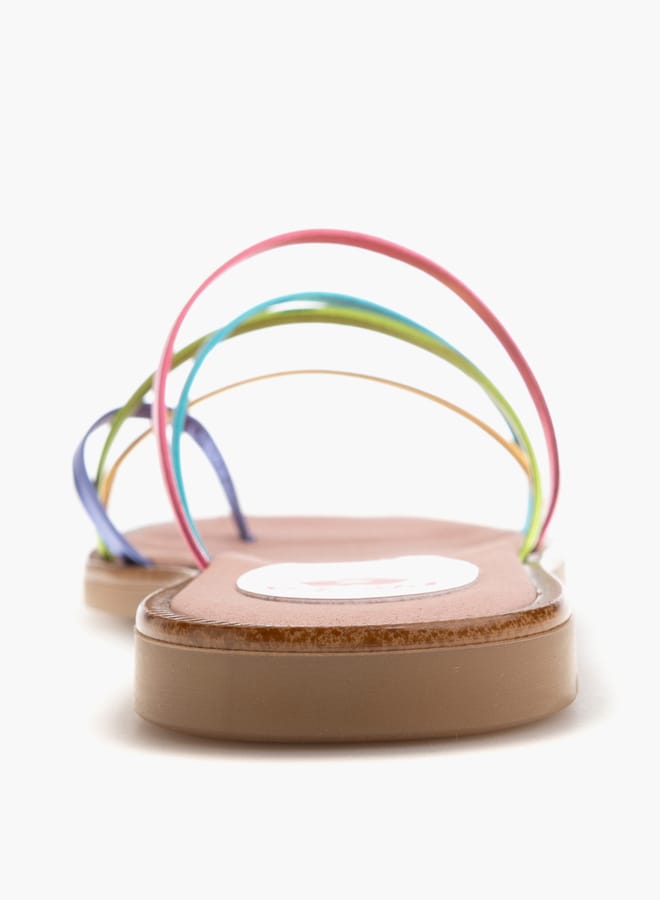 Pablosky Girls Slip-On Cross Strap Sandals - Image 3