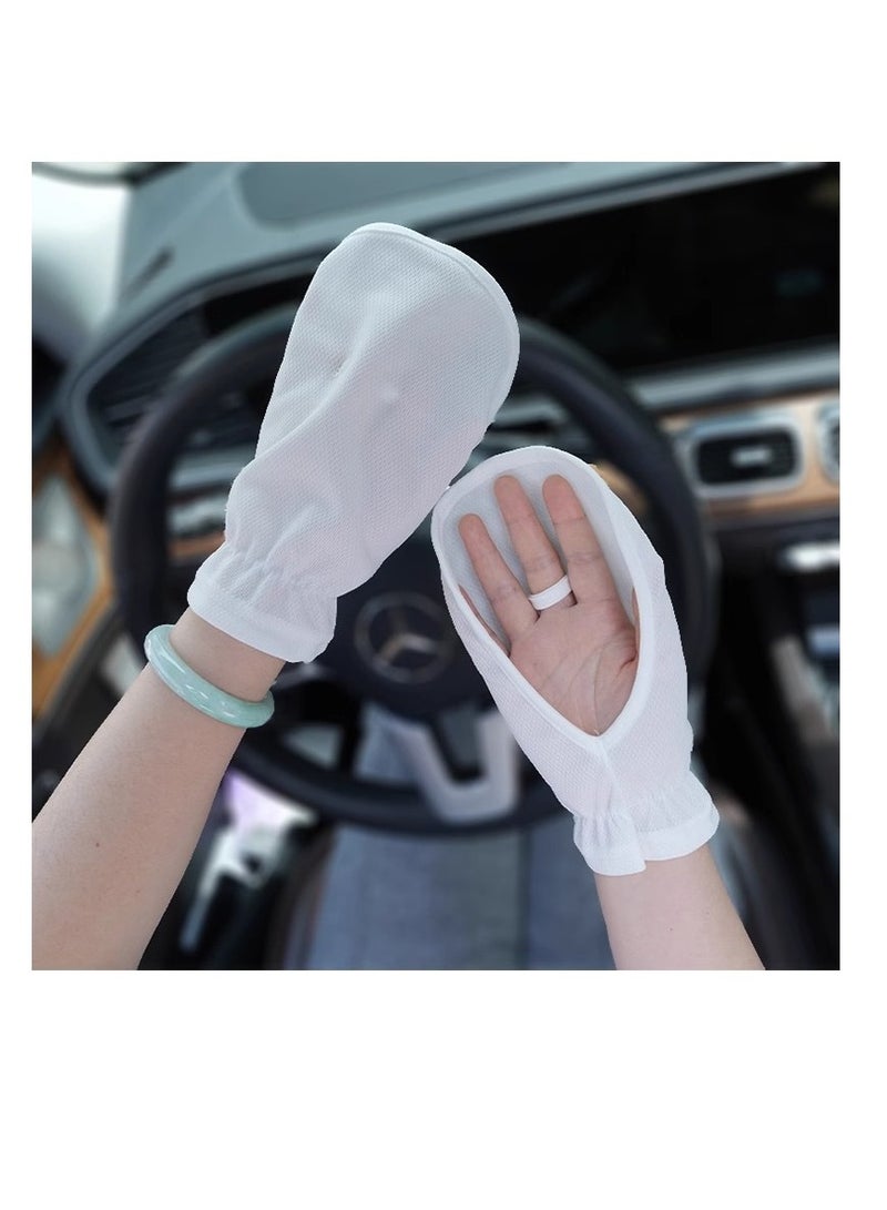 Women's Sun Protection Gloves Women's Driving Gloves Summer Gloves Outdoor Equipment Gloves White - Image 1