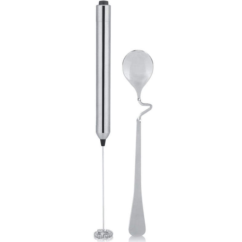 Handheld Milk Frother Stainless Steel Wand For Coffee Lattes Hot Chocolate - Image 2