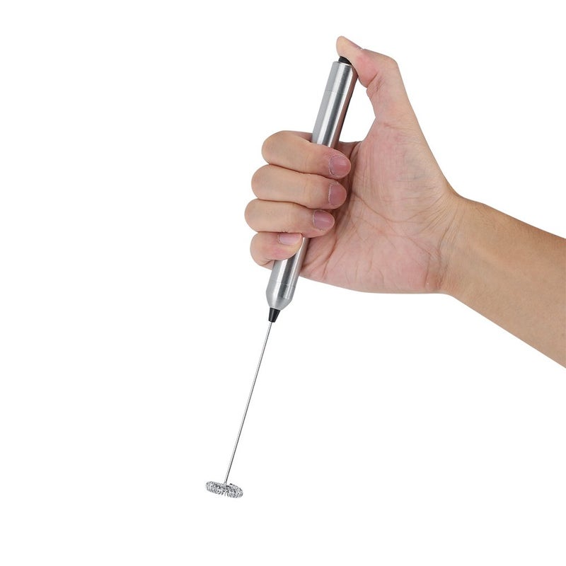 Handheld Milk Frother Stainless Steel Wand For Coffee Lattes Hot Chocolate - Image 3