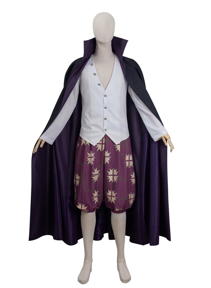 One Piece cos suit Shanks stand-up collar shirt cosplay anime costume suit costume - Image 1