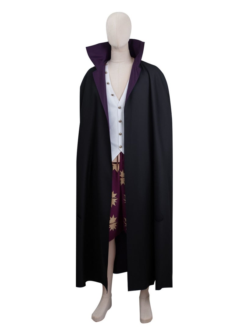 One Piece cos suit Shanks stand-up collar shirt cosplay anime costume suit costume - Image 3
