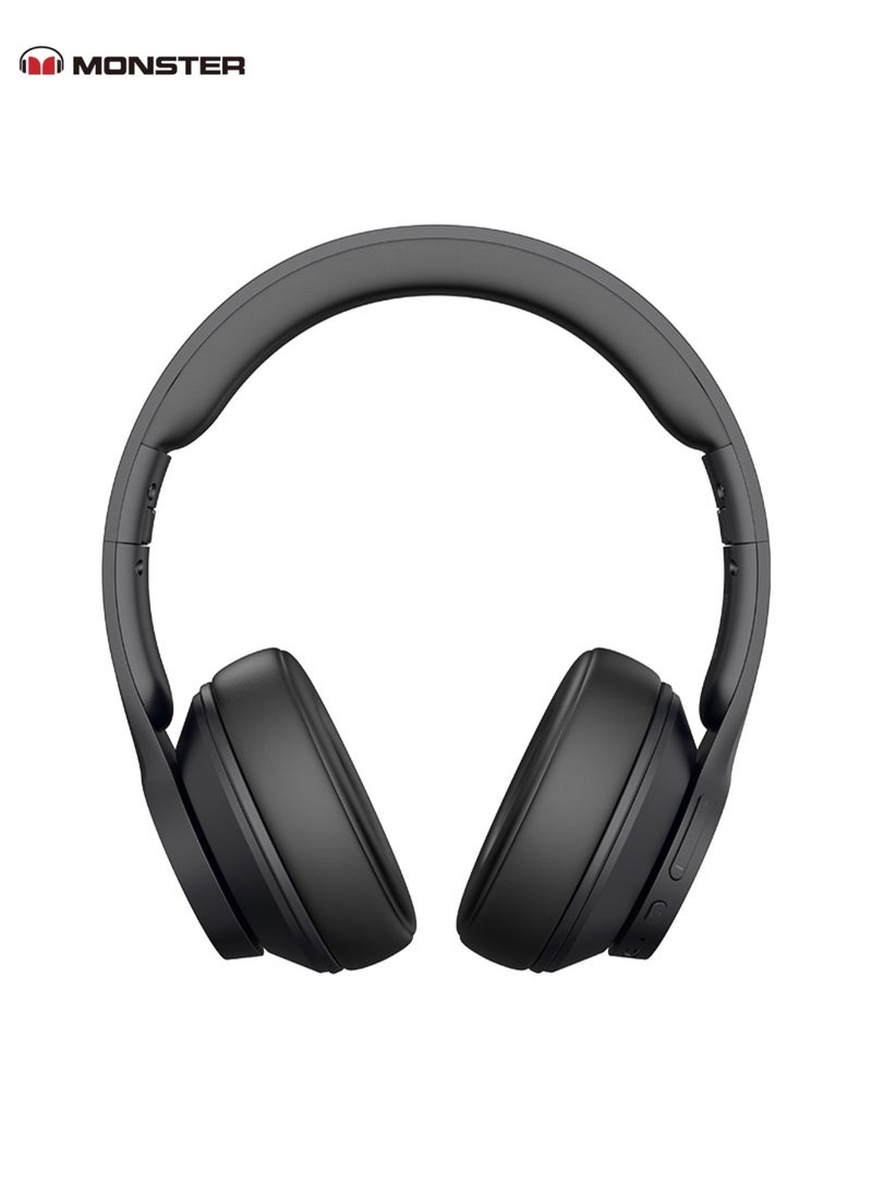 Monster - Mission100,Wireless Earbuds with AI Noise Cancellation - 40mm Drivers, 40hr Battery, Multi-Device Connectivity - Image 1