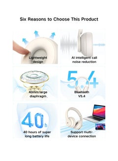 Monster Mission100,Wireless Earbuds with AI Noise Cancellation - 40mm Drivers, 40hr Battery, Multi-Device Connectivity  - Image 4