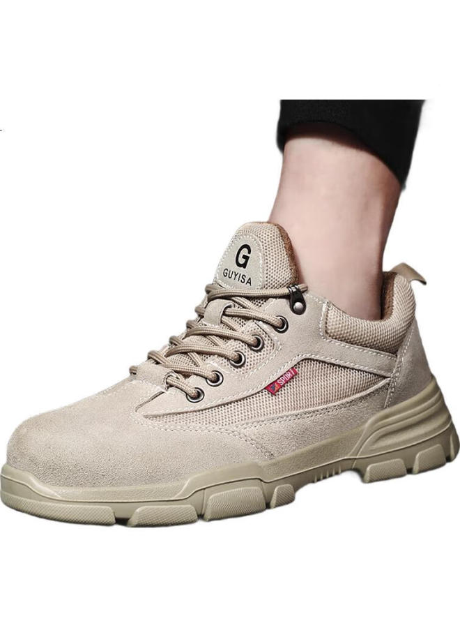 JUNBU أحذية السلامة للرجال من جنبو بقبعة فولاذية مقاومة للصدمات والثقوب، خفيفة الوزن ومريحة، مناسبة لمواقع البناء 2055 مقاس 37 - Image 2