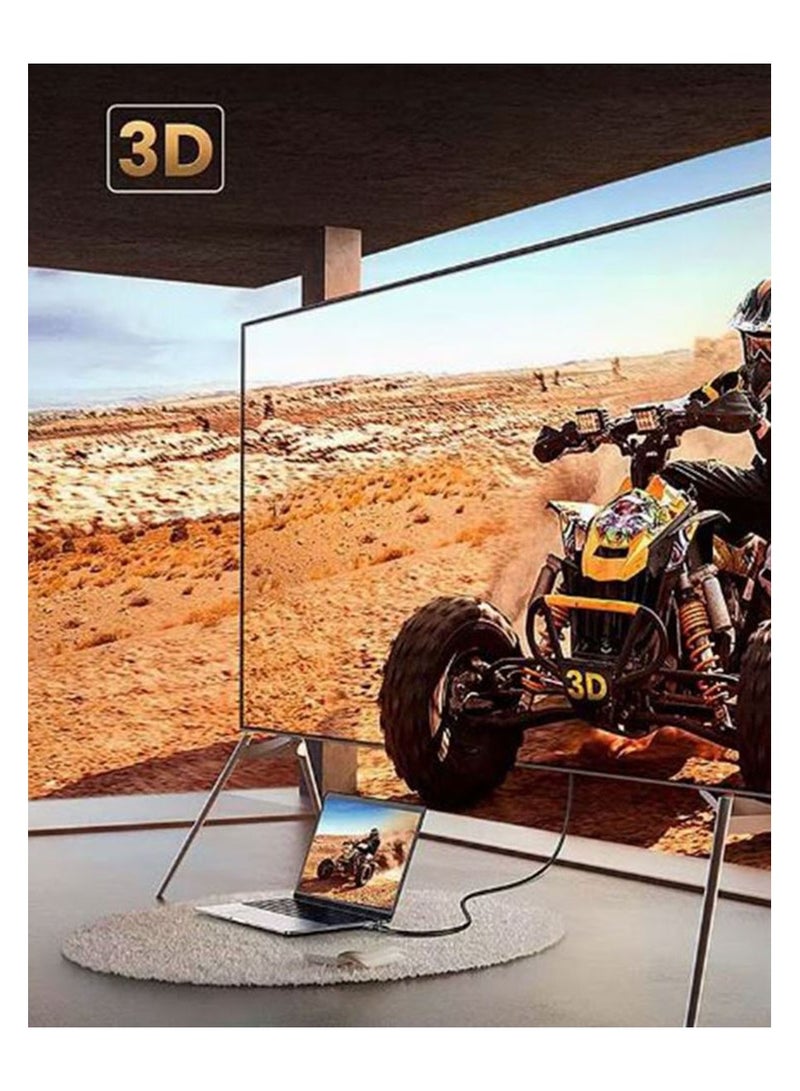 Filly HDMI Cable 4K 1M HDMI 2.0 18Gbps High-Speed 4K@60Hz HDMI to HDMI Video Wire Ultra HD 3D 4K HDMI Cord Compatible with MacBook Pro UHD TV Nintendo Switch Xbox PlayStation PS5/4 PC Laptop -1M Black - Image 2