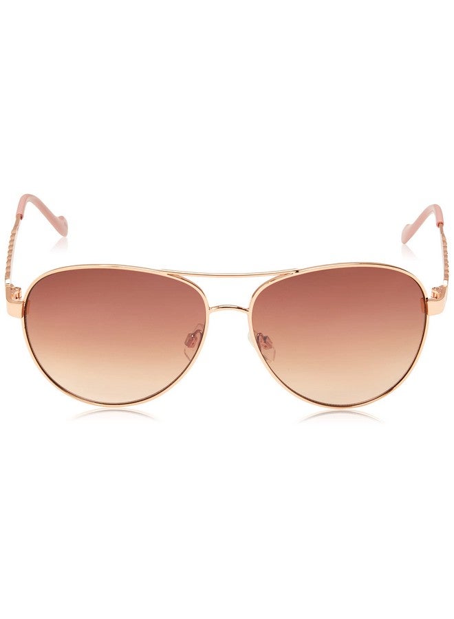 Jessica Simpson Women'S J5702 Elegant Metal Aviator Pilot Sunglasses With Uv400 Protection Glamorous Lightweight Sunglasses For Women 61Mm - Image 2