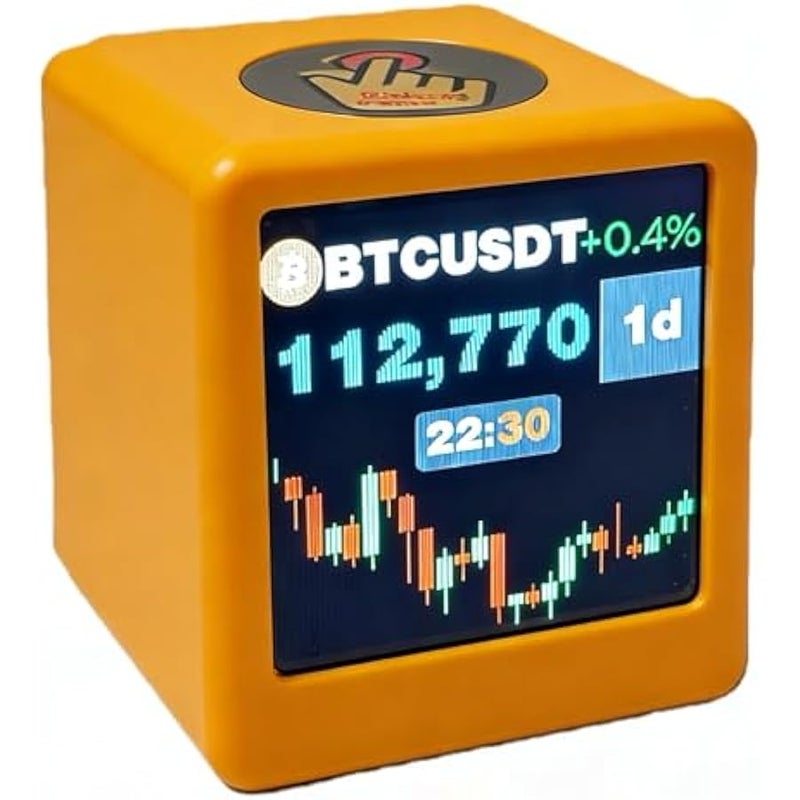 أنكوفو Real-Time Bitcoin & Crypto Stock Ticker with Gold Price Tracking, Digital Clock with Weather, Temperature and Humidity Display, US Market Data, Creative Gift for Husband, Boyfriend or Women - Image 1