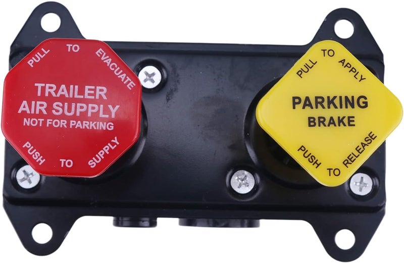 WQSING MV3 Mounting 1420 UNC2B 4x Dash Air Brake Control Valve 800519 065186 107433 Compatible with Freightliner Kenworth Peterbilt Volvo Western Star Ford Bendix Truck Trailer Parking Module - Image 4