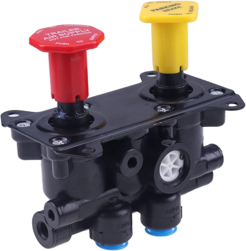 WQSING MV3 Mounting 1420 UNC2B 4x Dash Air Brake Control Valve 800519 065186 107433 Compatible with Freightliner Kenworth Peterbilt Volvo Western Star Ford Bendix Truck Trailer Parking Module - Image 5