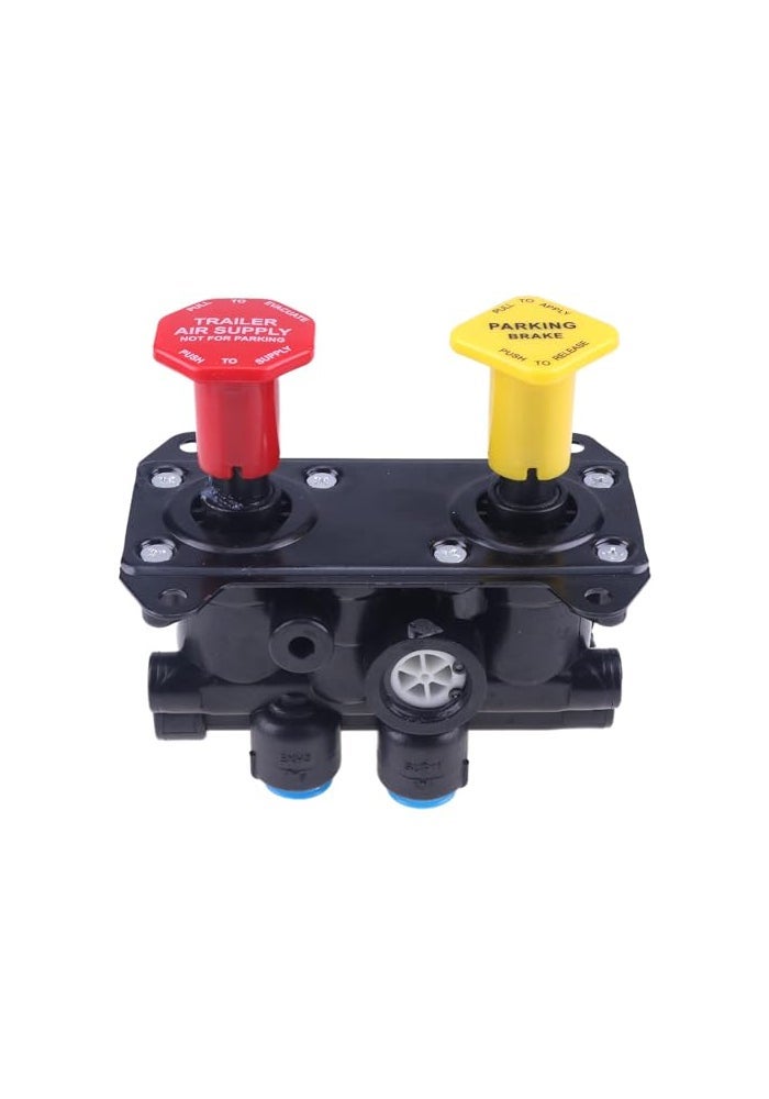 WQSING MV3 Mounting 1420 UNC2B 4x Dash Air Brake Control Valve 800519 065186 107433 Compatible with Freightliner Kenworth Peterbilt Volvo Western Star Ford Bendix Truck Trailer Parking Module - Image 1