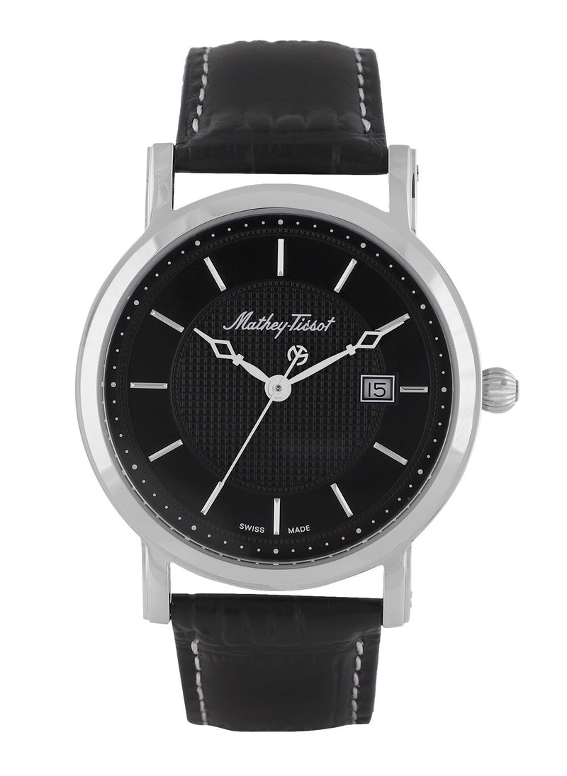 Mathey-Tissot City Metal Analog Black Dial Men's Watch Strap HB611251AN  - Image 1